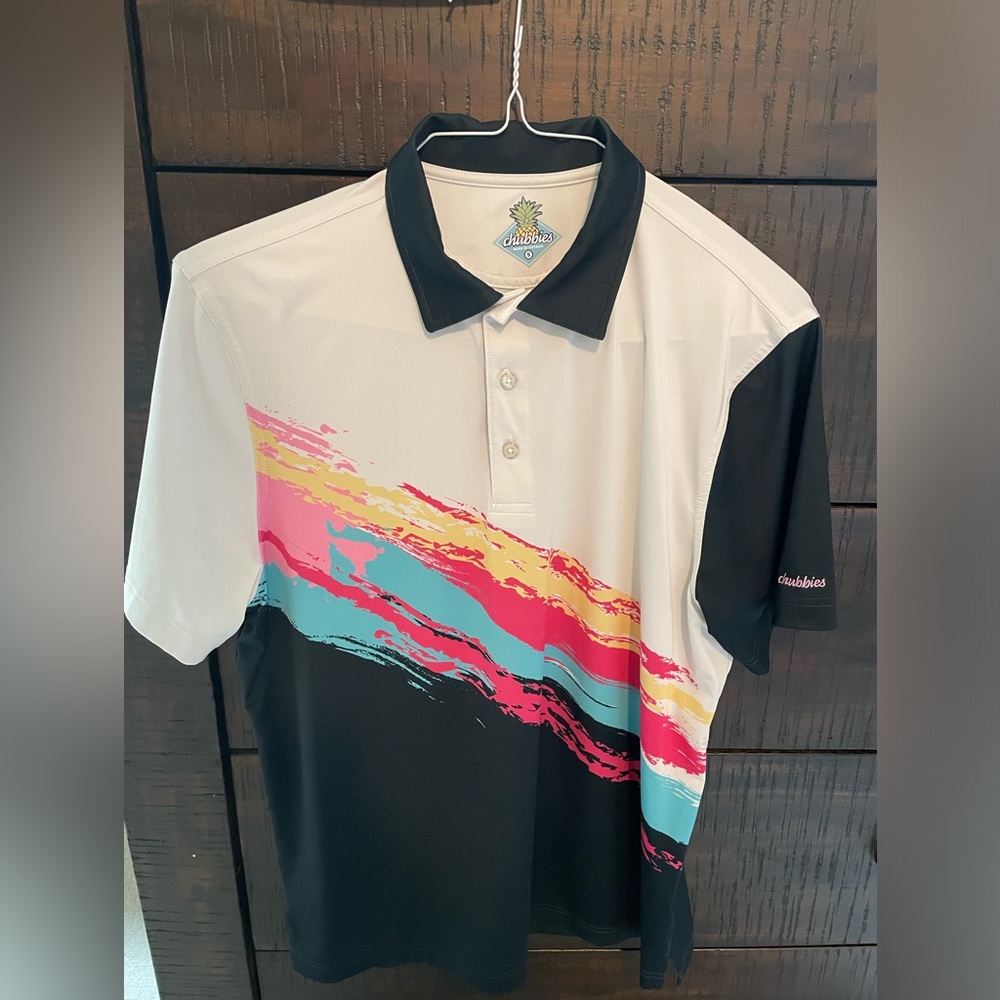 Chubbies Retro Golf Shirt Size S